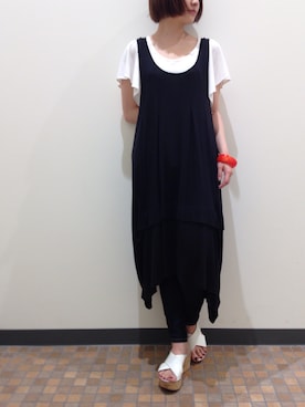「Sheta（シータ）のアイテム（ワンピース/ドレス）」を使った、Uさん（レディース・156cm）の夏コーディネート