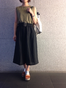 「Sheta（シータ）のアイテム（アクセサリー）」を使った、Uさん（レディース・156cm）の夏コーディネート