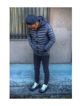 「Abercrombie&Fitch（アバークロンビーアンドフィッチ）のアイテム（ダウンジャケット/コート）」を使った、HIDEKIさん（メンズ・167cm）の冬コーディネート