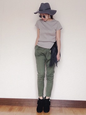  H A L .さん（レディース・159cm）の夏コーディネート