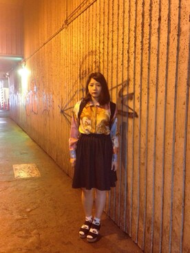 「GENNY（ジェニー）のアイテム」を使った、piyoさん（レディース・162cm）の秋コーディネート