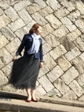 「NETSTAR（ネットスター）のアイテム（パンプス）」を使った、佐々木恵美さん（レディース・158cm）の春コーディネート