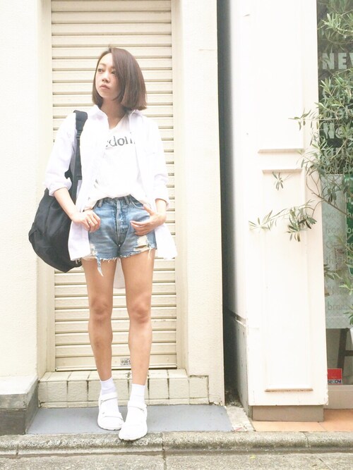 石田 美奈子 Moussyのデニムパンツを使ったコーディネート Wear