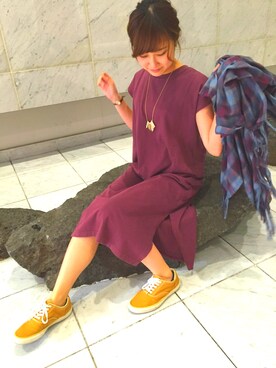 「ONE-PIECE」｜miwaさん（レディース・155cm）の春コーディネート