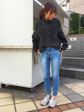 「BROOKS（ブルックス）のアイテム（シューズ）」を使った、miwaさん（レディース・155cm）の秋コーディネート