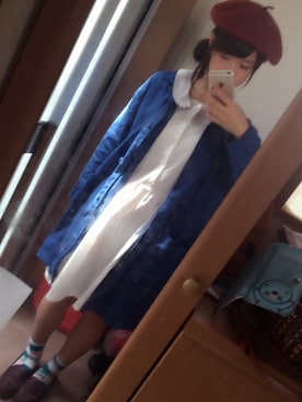 「chambre de charme（シャンブルドゥシャーム）のアイテム（その他シューズ）」を使った、ぱんこさん（レディース・162cm）の秋コーディネート