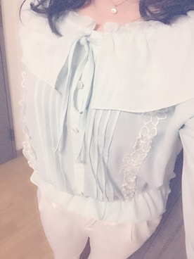 「アイテム（チューブトップ、ブルー系）」を使った、rnさん（レディース・166cm）の春コーディネート