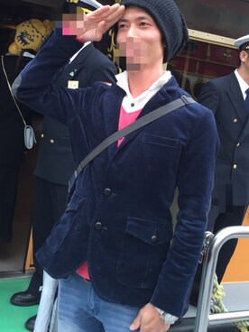 「コーディロイジャケット」｜コタロウさん（メンズ・173cm）の冬コーディネート