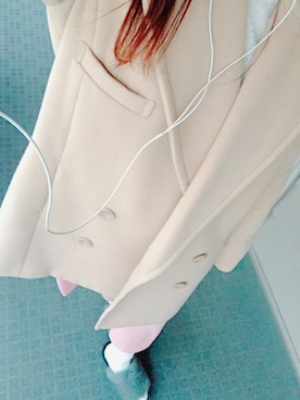 「EGOIST（エゴイスト）のアイテム（チェスターコート）」を使った、エ リ ナさん（レディース・148cm）の秋コーディネート