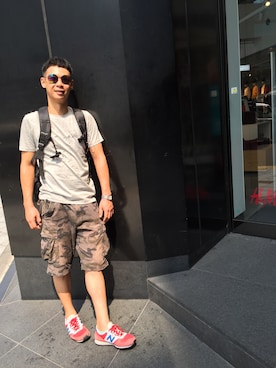 「旅遊」｜Kuan Yang Laiさん（メンズ・175cm）の夏コーディネート