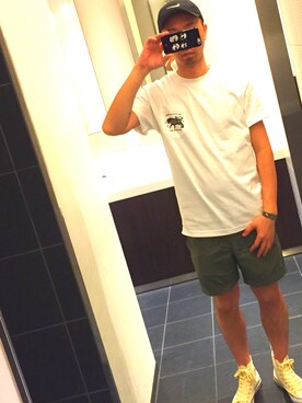 「DQM（ディーキューエム）のアイテム」を使った、ユータさん（メンズ・178cm）の春コーディネート