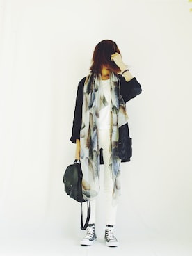 「MAR（メーア）のアイテム」を使った、Nさん（レディース・157cm）の秋コーディネート