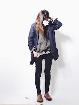 「MAR（メーア）のアイテム」を使った、Nさん（レディース・157cm）の秋コーディネート