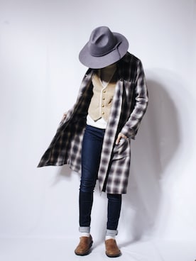 「Lee（リー）のアイテム（その他アウター）」を使った、Nさん（レディース・157cm）の秋コーディネート