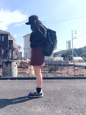 「mobus（モーブス）のアイテム」を使った、きみかさん（レディース・153cm）の秋コーディネート