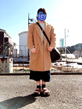 「お手軽コーデ」｜きみかさん（レディース・154cm）の冬コーディネート