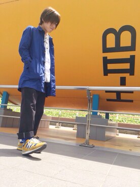 「STUDIOUS（ステュディオス）のアイテム（その他アウター）」を使った、tomoyaさん（メンズ・165cm）の春コーディネート
