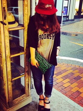 「RANDA（ランダ）のアイテム」を使った、AIさん（メンズ・161cm）の秋コーディネート