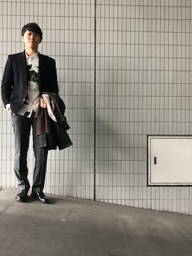 「アイテム（ステンカラーコート）」を使った、shibaさん（メンズ・175cm・10代）の秋コーディネート