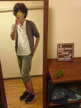 「idealism sound（イデアリズムサウンド）のアイテム」を使った、syuhiroさん（メンズ・175cm）の春コーディネート
