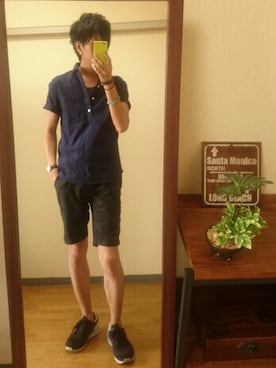 「ボタニカル」｜「アイテム（アクセサリー）」を使った、syuhiroさん（メンズ・175cm）の夏コーディネート