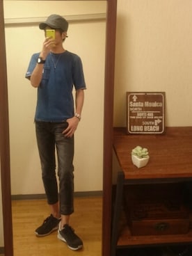 「アイテム（チョーカー、ホワイト系）」を使った、syuhiroさん（メンズ・175cm）の秋コーディネート