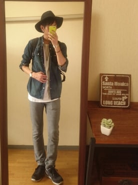 「green（グリーン）のアイテム」を使った、syuhiroさん（メンズ・175cm）の秋コーディネート