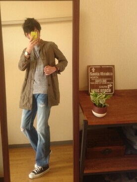 「ショップコート」｜「アイテム（アクセサリー）」を使った、syuhiroさん（メンズ・175cm）の秋コーディネート