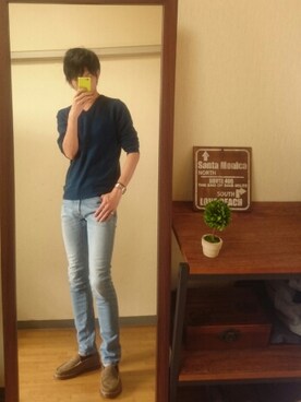 「green（グリーン）のアイテム」を使った、syuhiroさん（メンズ・175cm）の秋コーディネート