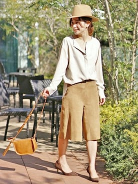 「IENA（イエナ）のアイテム（帽子）」を使った、Raiさん（レディース・157cm）の冬コーディネート