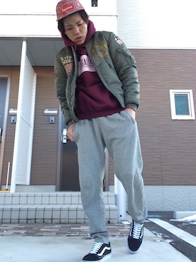 蔵之介さん（メンズ・172cm）の冬コーディネート