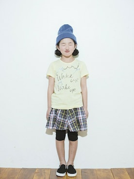 「アイテム（スカート）」を使った、フェリシモキッズさん（キッズ・120cm）の春コーディネート