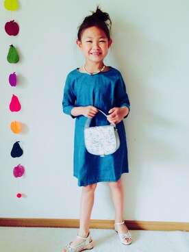 「フェリシモキッズ（フェリシモキッズ）のアイテム（ワンピース/ドレス）」を使った、フェリシモキッズさん（キッズ・120cm）の春コーディネート