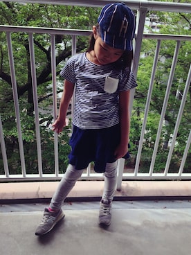 「アイテム（スカート）」を使った、フェリシモキッズさん（キッズ・120cm）の春コーディネート