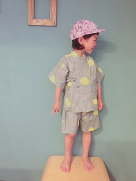 「フェリシモキッズ（フェリシモキッズ）のアイテム（浴衣）」を使った、フェリシモキッズさん（キッズ・100cm）の春コーディネート