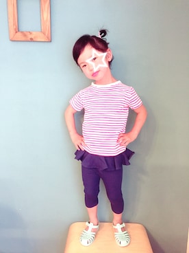 「アイテム（トップス）」を使った、フェリシモキッズさん（キッズ・100cm）の夏コーディネート