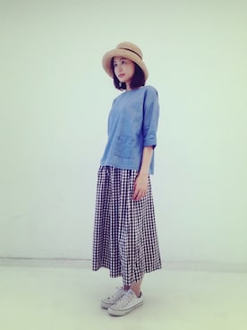 「フェリシモキッズ（フェリシモキッズ）のアイテム」を使った、フェリシモキッズさん（レディース・164cm）の夏コーディネート