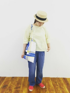 「フェリシモキッズ（フェリシモキッズ）のアイテム」を使った、フェリシモキッズさん（レディース・158cm）の夏コーディネート