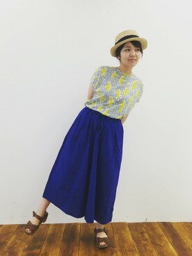 「フェリシモキッズ（フェリシモキッズ）のアイテム」を使った、フェリシモキッズさん（レディース・158cm）の夏コーディネート