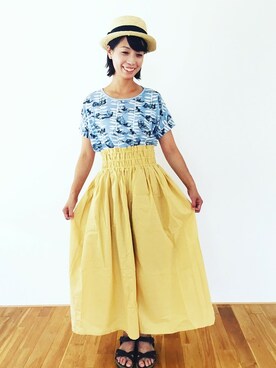「フェリシモキッズ（フェリシモキッズ）のアイテム」を使った、フェリシモキッズさん（レディース・166cm）の夏コーディネート