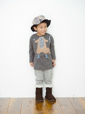 「アイテム（トップス）」を使った、フェリシモキッズさん（キッズ・97cm）の夏コーディネート