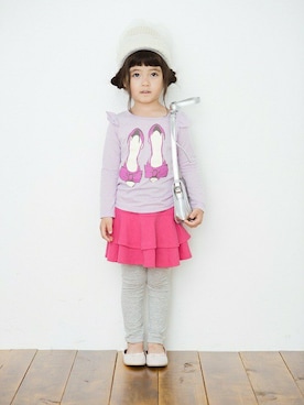 「アイテム（スカート）」を使った、フェリシモキッズさん（キッズ・103cm）の夏コーディネート