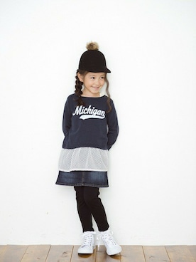 「アイテム（スカート）」を使った、フェリシモキッズさん（キッズ・115cm）の夏コーディネート