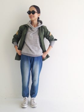 「フェリシモキッズ（フェリシモキッズ）のアイテム」を使った、フェリシモキッズさん（レディース・155cm）の秋コーディネート