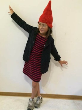 「フェリシモキッズ（フェリシモキッズ）のアイテム（その他アウター）」を使った、フェリシモキッズさん（キッズ・123cm）の秋コーディネート