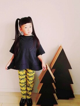 「フェリシモキッズ（フェリシモキッズ）のアイテム（パンツ）」を使った、フェリシモキッズさん（キッズ・110cm）の秋コーディネート