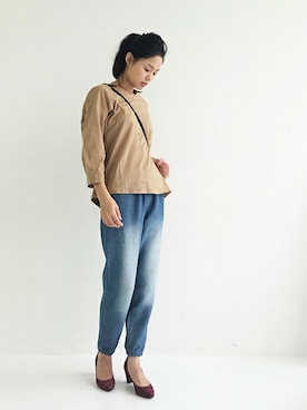 「フェリシモキッズ（フェリシモキッズ）のアイテム」を使った、フェリシモキッズさん（レディース・164cm）の秋コーディネート