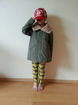 「フェリシモキッズ（フェリシモキッズ）のアイテム（その他アウター）」を使った、フェリシモキッズさん（キッズ・125cm）の秋コーディネート