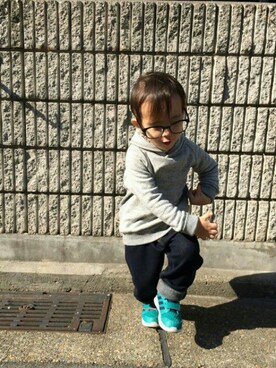「フェリシモキッズ（フェリシモキッズ）のアイテム（パンツ）」を使った、フェリシモキッズさん（キッズ・100cm）の秋コーディネート