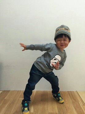「フェリシモキッズ（フェリシモキッズ）のアイテム（パンツ）」を使った、フェリシモキッズさん（キッズ・100cm）の秋コーディネート